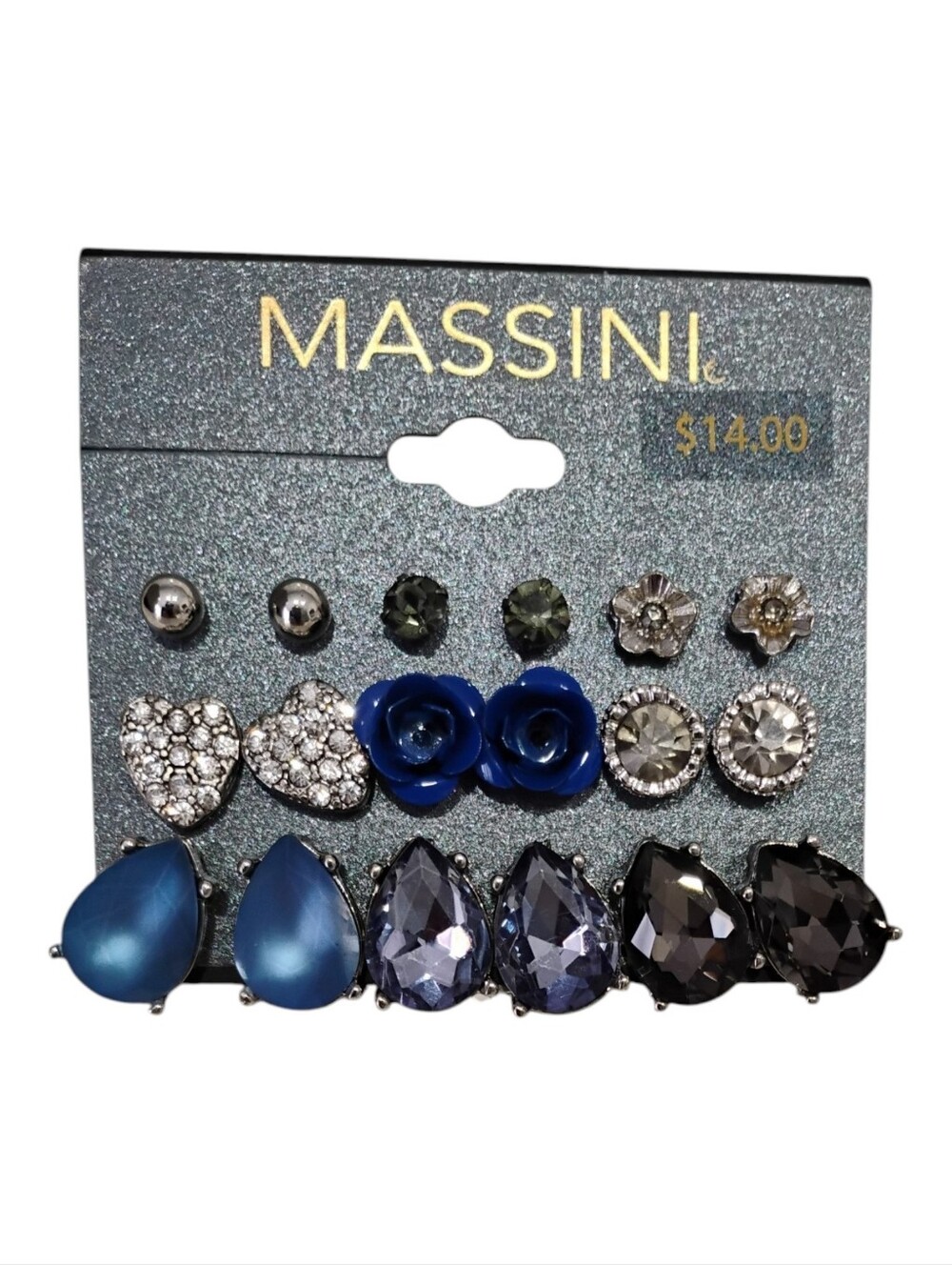 Massini Multi-Color Earring Set of 9